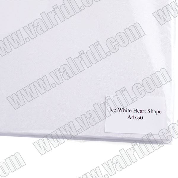 Ice White Heart Shape